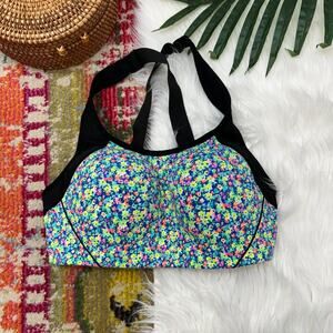 Victoria's Secret VSX Sport Colorful Flower Floral Sports Bra Activewear 32D